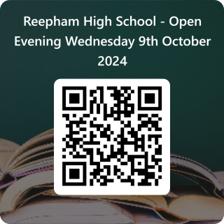 QRCode for Reepham High School - Open Evening Wednesday 9th October 2024